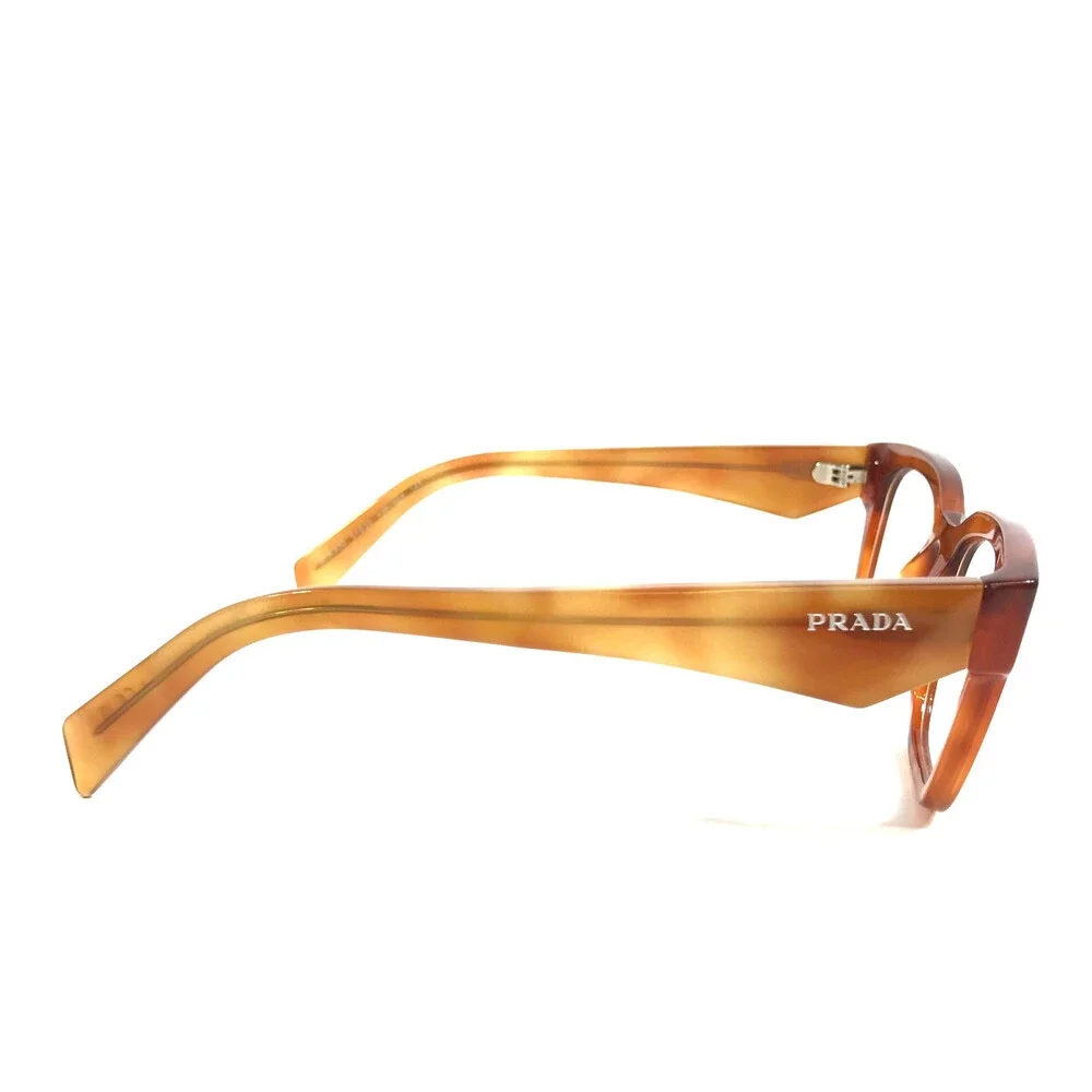 Prada Eyeglasses Frames VPRA10 11P-1O1 Havana Cognac Light Tortoise 51-20-145